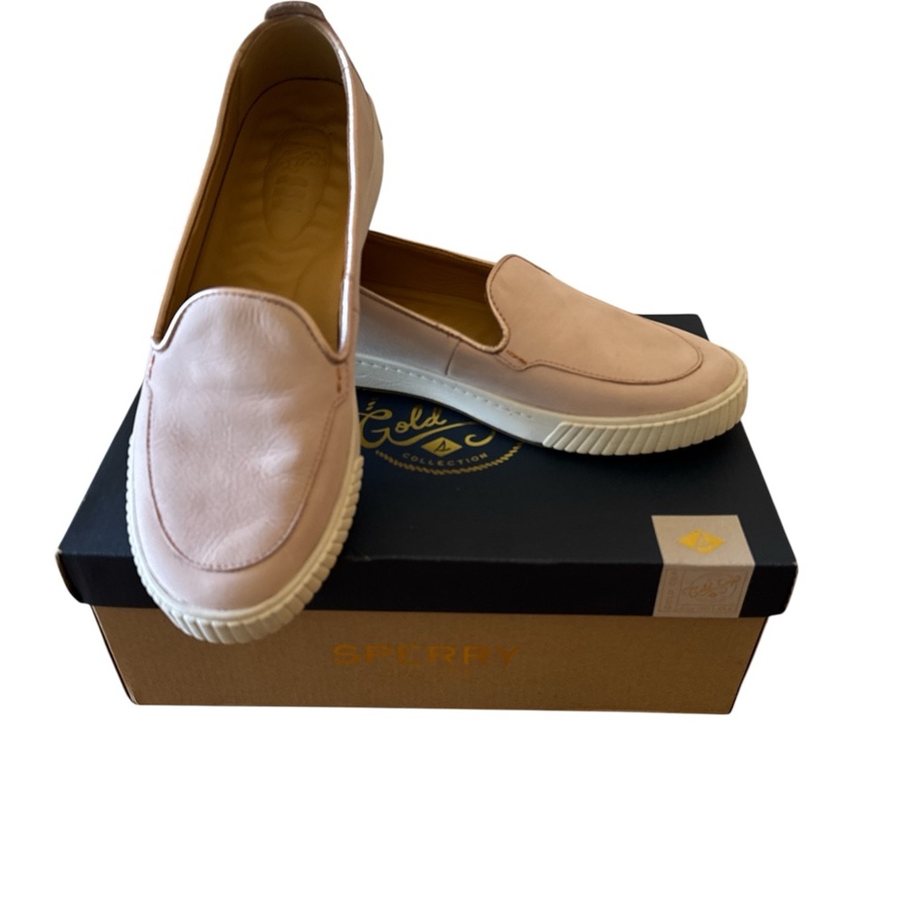 Sperry Women's Gold Cup Anchor PLUSHWAVE Slip On Sneaker Pink Rose Size 9.5 M